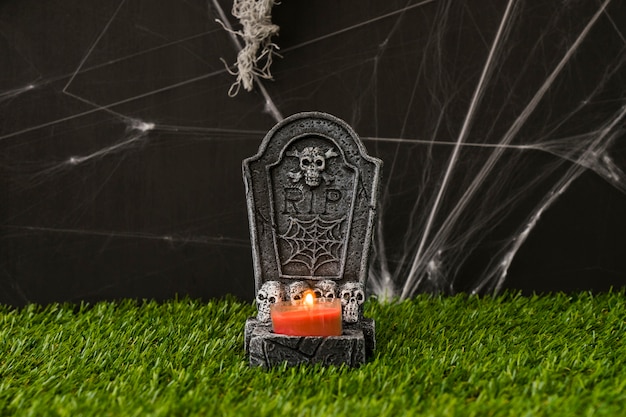 Foto gratuita concepto cementerio de halloween