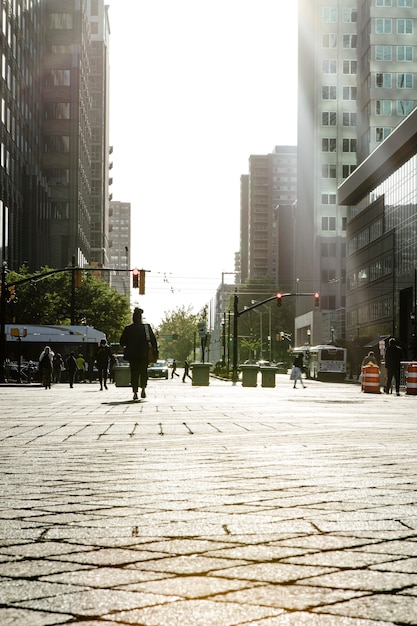 Foto gratuita concepto de censo fotografiado en una composición urbana