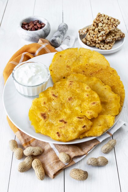 Concepto de comida deliciosa del día de lohri