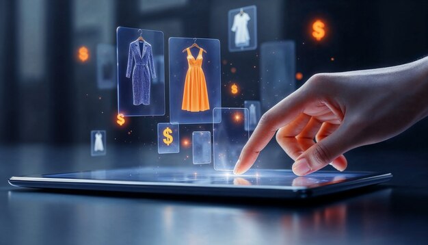 Concepto de compras en línea