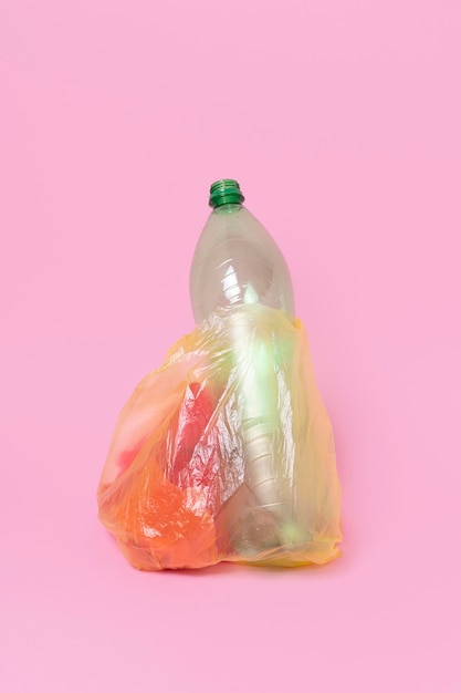 Concepto de contaminación de residuos plásticos.