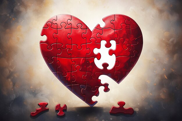 El concepto de corazón roto