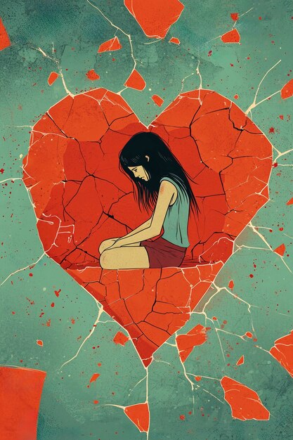 El concepto de corazón roto
