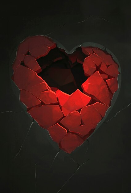 El concepto de corazón roto