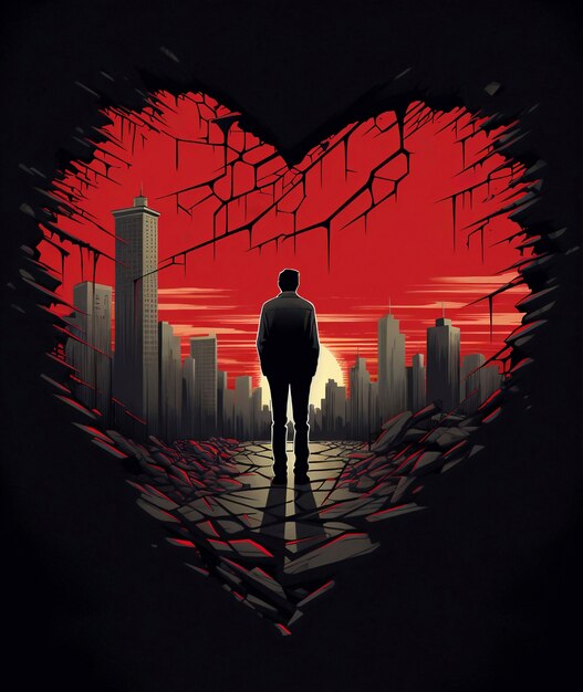 El concepto de corazón roto