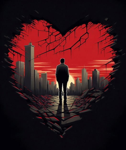 El concepto de corazón roto