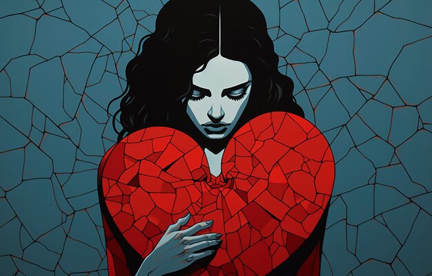 El concepto de corazón roto
