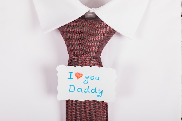 Concepto de corbata para el día del padre