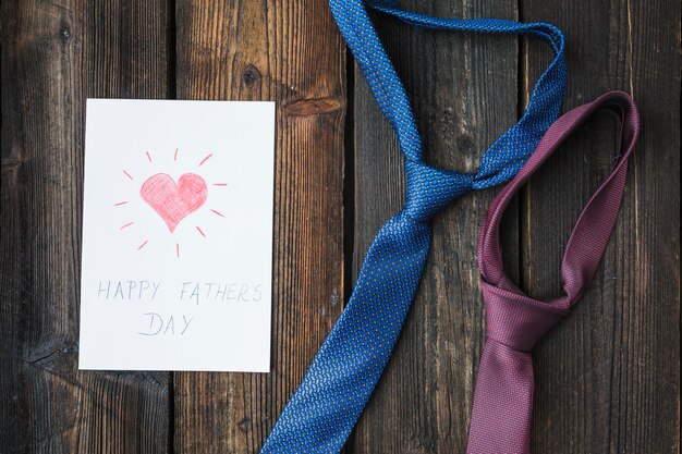 Concepto de corbata para el día del padre