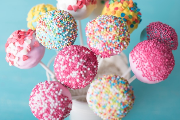 Concepto creativo cake pop