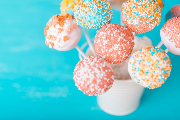 Concepto creativo cake pop