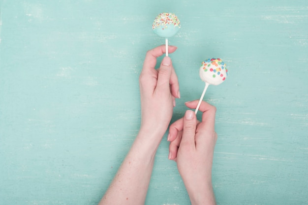 Concepto creativo cake pop