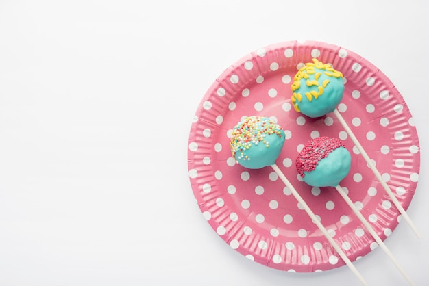 Concepto creativo cake pop