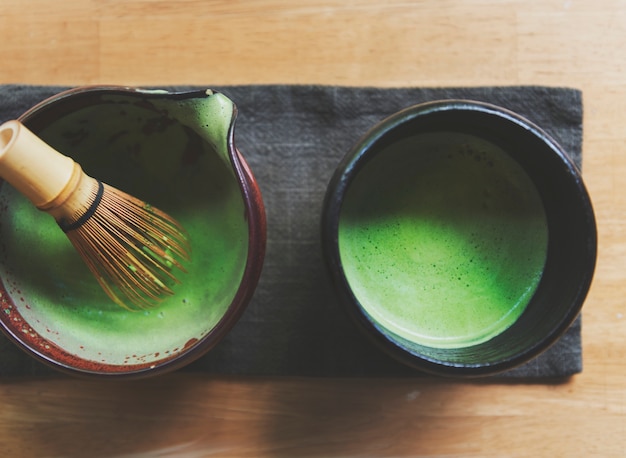 Concepto de cultura japonesa Matcha Tranditional