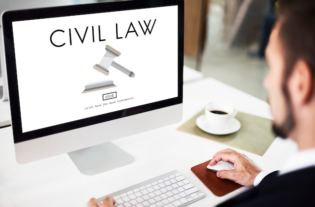 Foto gratuita concepto de derechos de regulación jurídica de la justicia común de derecho civil
