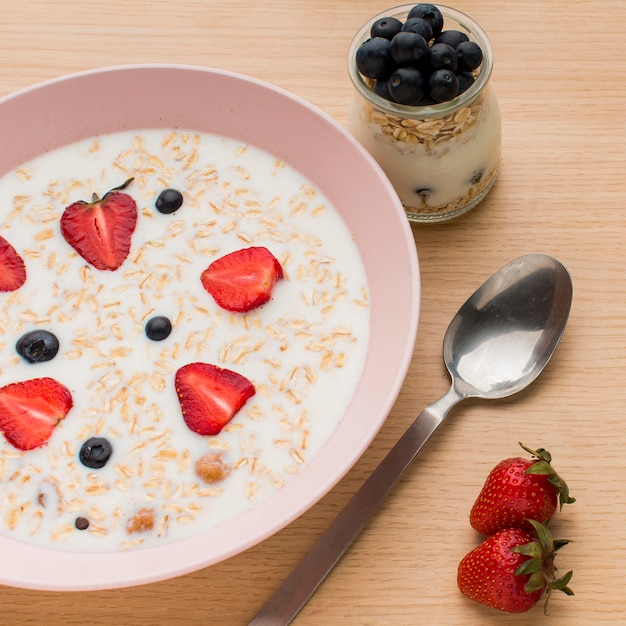 Concepto de desayuno de primer plano