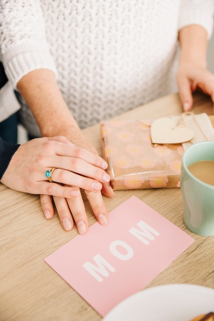 Concepto para el día de la madre en cocina