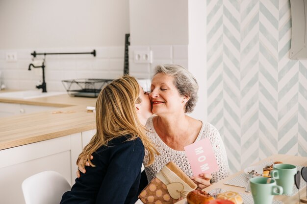 Concepto para el día de la madre con desayuno