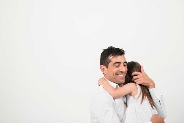 Concepto del día del padre con familia feliz