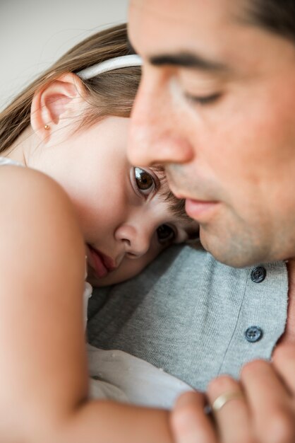 Concepto del día del padre con familia feliz