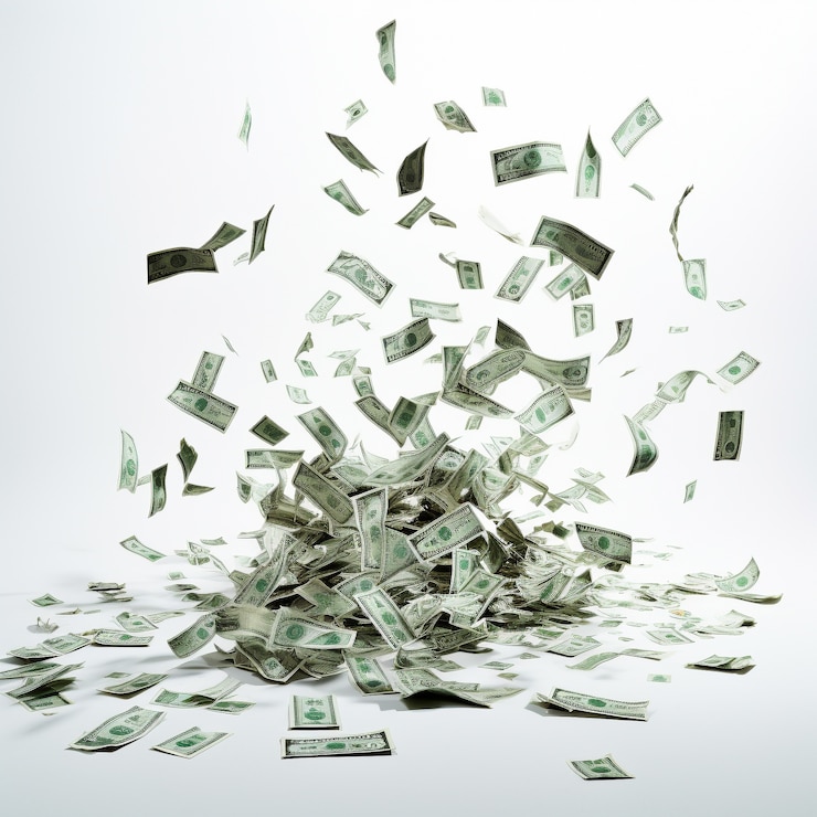 Foto gratuito concepto de dinero fotorrealista