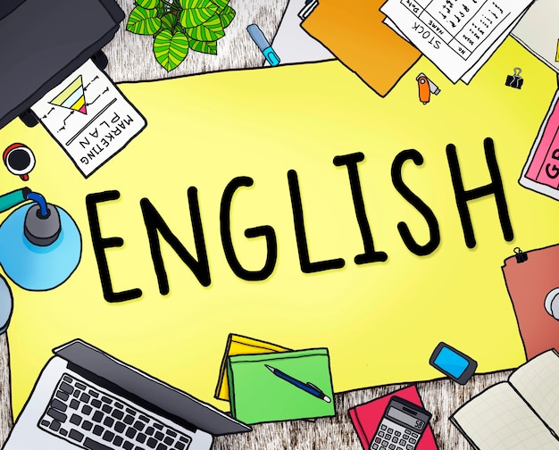 Concepto de educación del idioma inglés británico Inglaterra