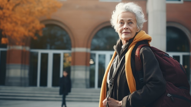 Foto gratuita concepto de educación para mujeres de edad avanzada