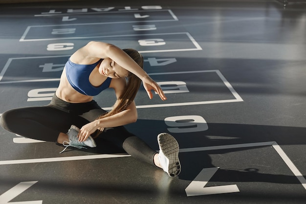 Concepto de entrenamiento y paciencia de resistencia Goo enfocado determinado