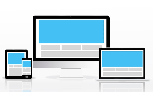 Concepto de espacio de copia de plantilla de diseño web
