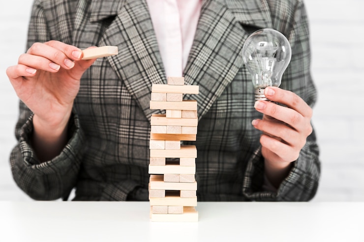 Foto gratuito concepto de estrategia e idea de negocios