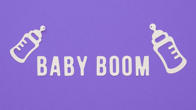 Concepto de fertilidad del baby boom