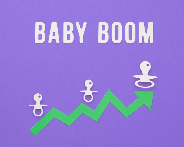 Foto gratuita concepto de fertilidad del baby boom