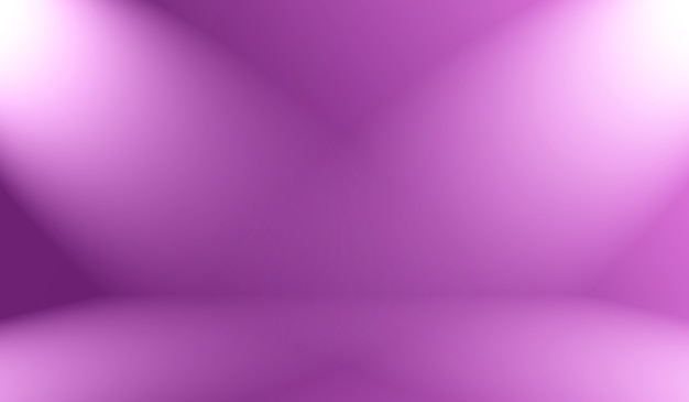 Concepto del fondo del estudio - fondo púrpura del sitio del estudio de la pendiente ligera vacía abstracta para el producto.