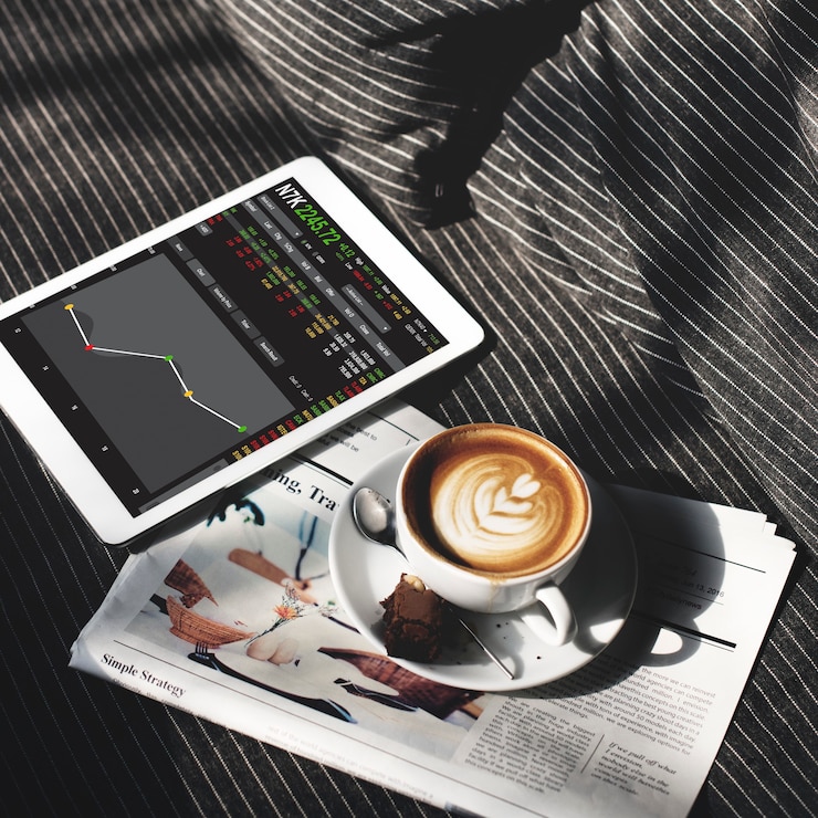 Foto gratuito concepto gráfico de las finanzas del mercado de divisas