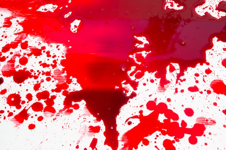 Foto gratuito concepto de halloween: salpicadura de la sangre
