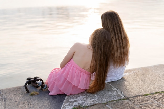 Foto gratuita concepto hermoso día de la niña