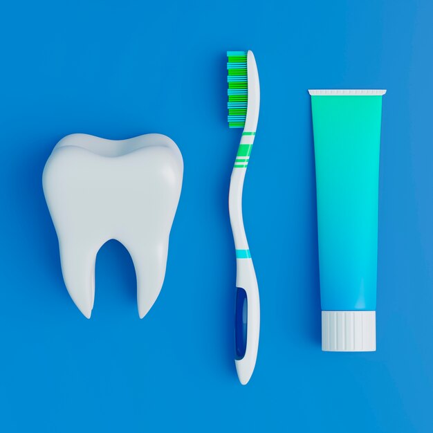 Concepto de higiene dental con diente