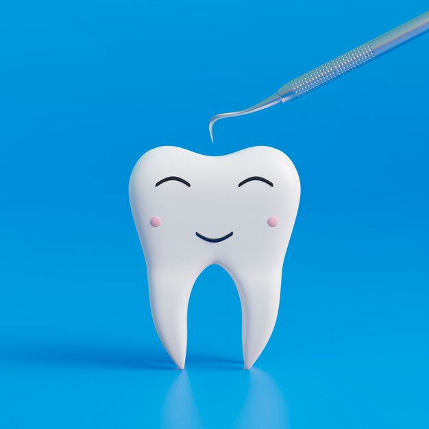 Concepto de higiene dental con diente