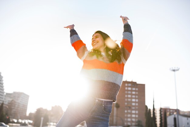 Concepto de lifestyle de chica adolescente