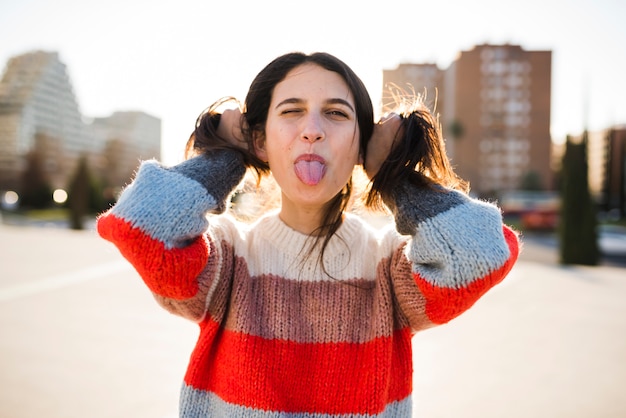 Foto gratuita concepto de lifestyle de chica adolescente