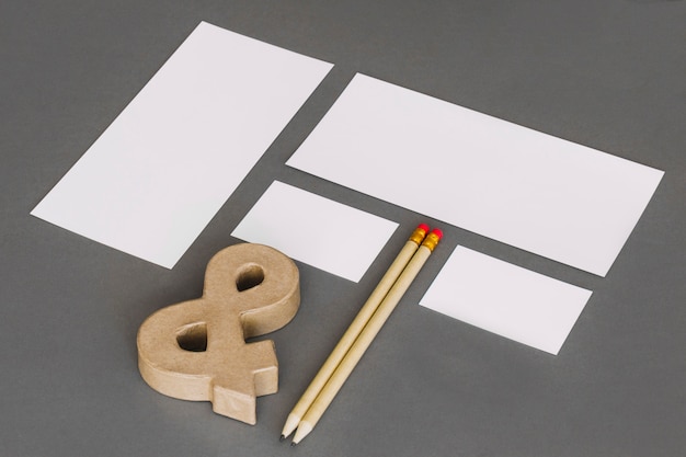Concepto moderno de papelería