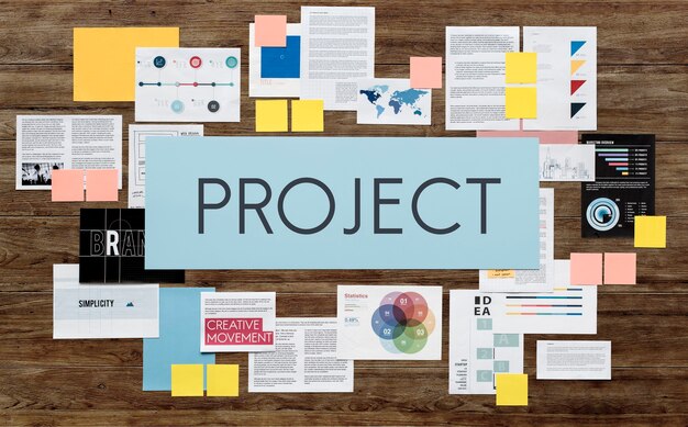 Concepto de negocio de estrategia de marketing de documentos
