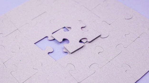 Foto gratuita concepto de negocios con puzzle