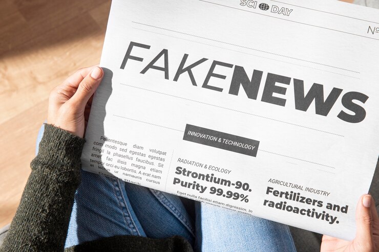 Foto gratuito concepto de noticias falsas
