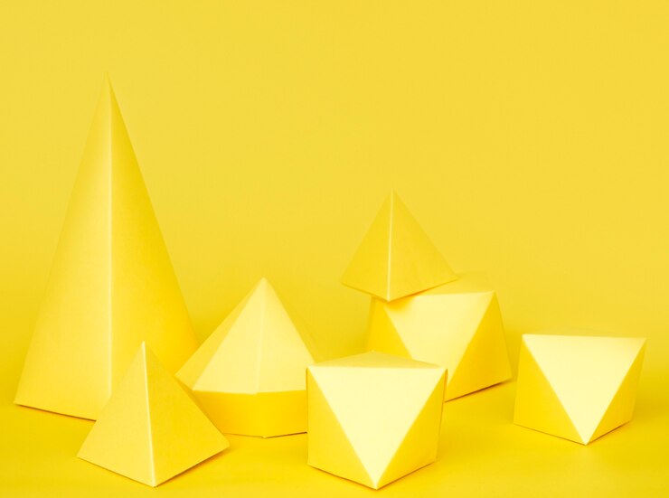 Foto gratuito concepto de objetos de papel geométrico