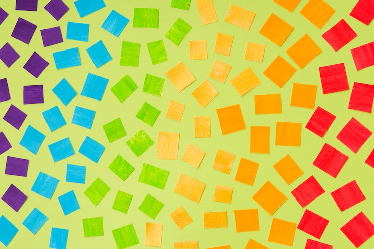 Foto gratuito concepto de orgullo gay mosaico de colores