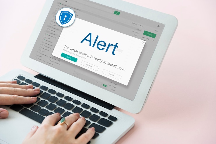 Foto gratuito concepto de precaución de seguridad de protección de alerta antivirus de firewall
