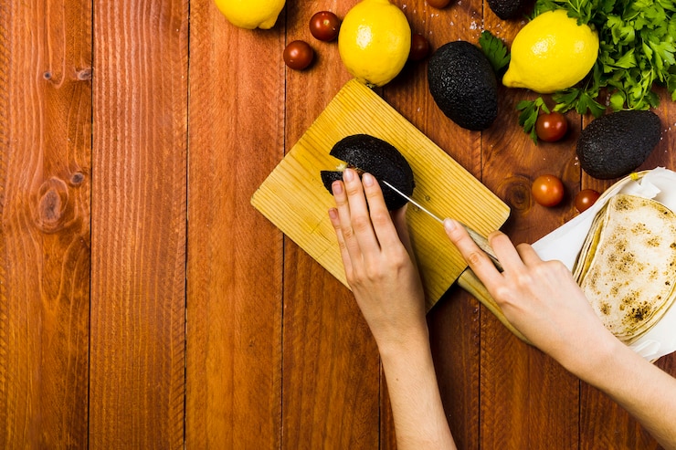 Foto gratuito concepto de preparación de comida mejicana
