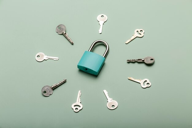 Concepto de protección con bloqueo