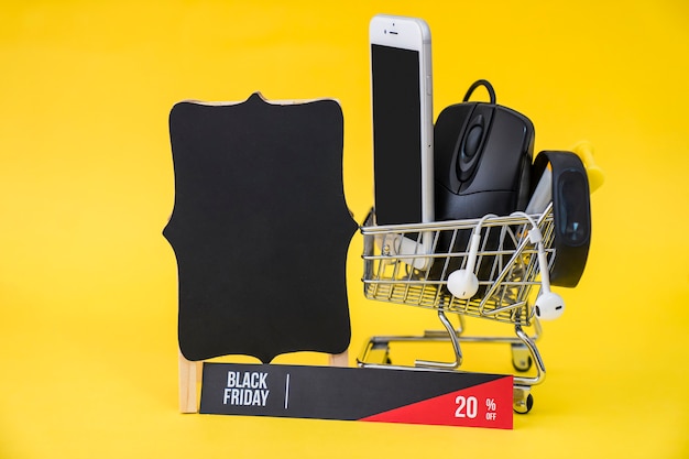 Foto gratuita concepto de rebajas de black friday